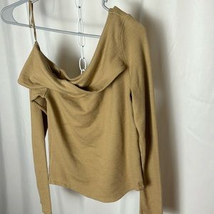 Free People We The Free One Shoulder Shirt